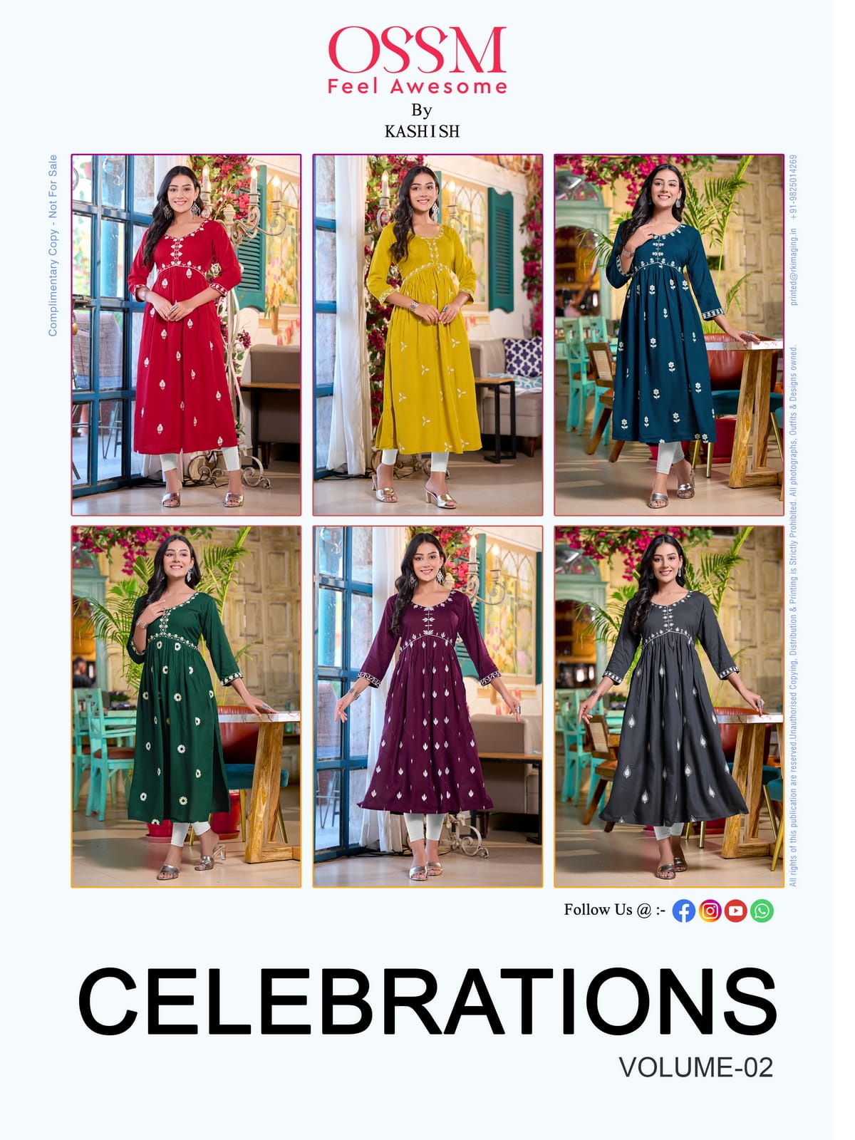 Ossm Celebrations Vol 2 Alia Cut Designer Kurtis Catalog
